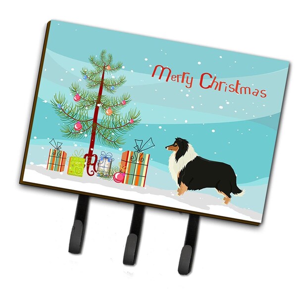 Carolines Treasures Collie Christmas Tree Leash or Key Holder - CK3532TH68