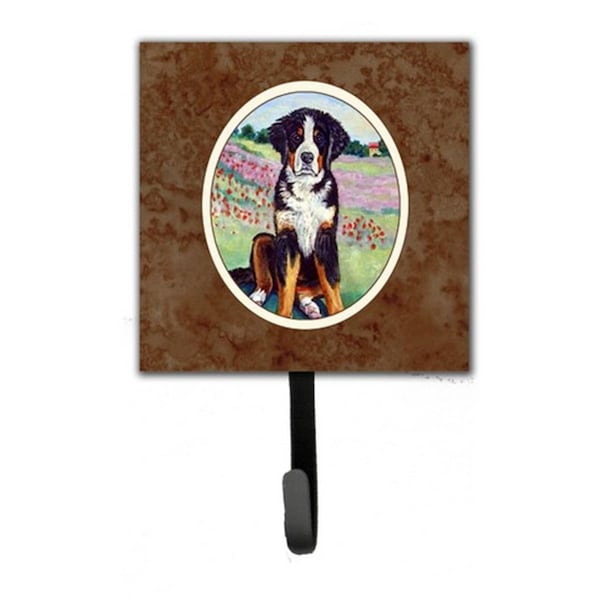 Jensendistributionservices Bernese Mountain Dog Leash or Key Holder, 6 x 1.25 x 4.25 in. - MI220817