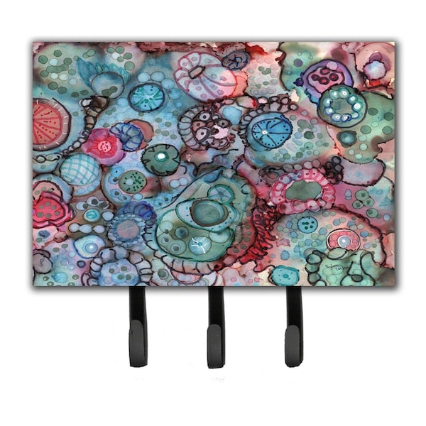 Carolines Treasures Abstract in Reds & Blues Leash or Key Holder - 8982TH68