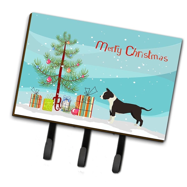 Carolines Treasures American Staffordshire Terrier Christmas Tree Leash or Key Holder - CK3515TH68