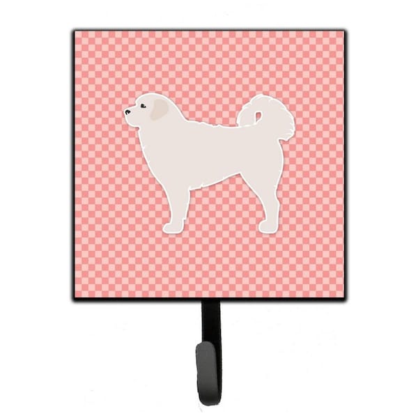Carolines Treasures Polish Tatra Sheepdog Checkerboard Pink Leash or Key Holder - BB3627SH4