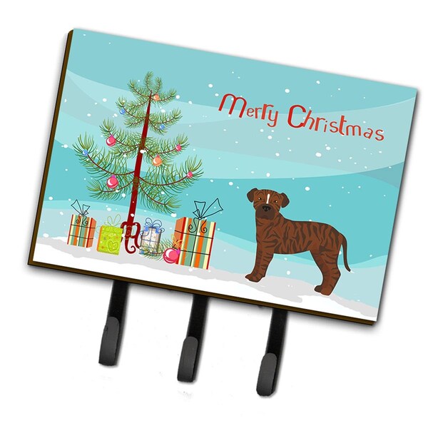 Carolines Treasures Bullboxer Christmas Tree Leash or Key Holder - CK3809TH68