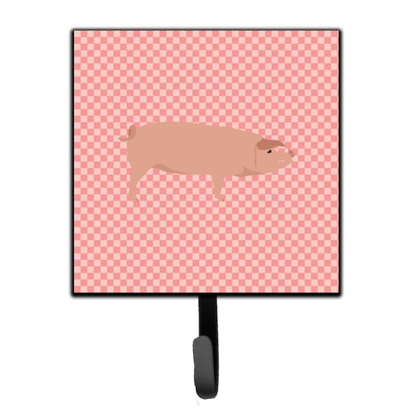 Carolines Treasures American Landrace Pig Pink Check Leash or Key Holder - BB7932SH4