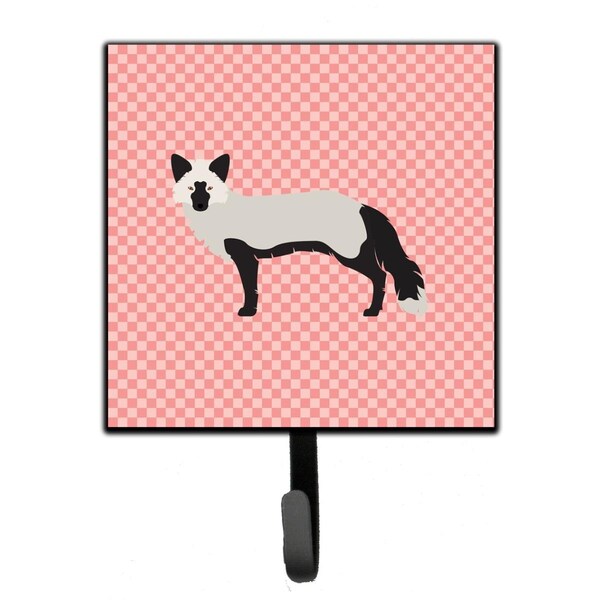 Jensendistributionservices Silver Fox Pink Check Leash or Key Holder - MI2087157
