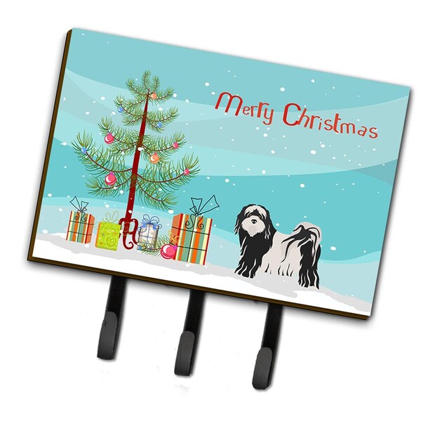 Carolines Treasures Tibetan Terrier Christmas Tree Leash or Key Holder - CK3489TH68