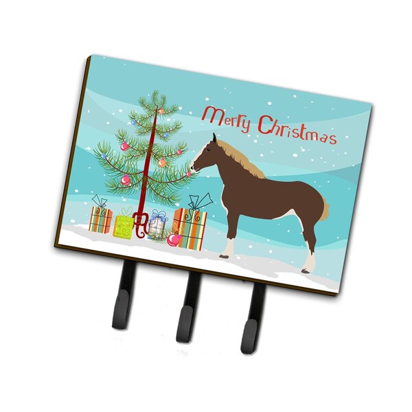 Carolines Treasures Percheron Horse Christmas Leash or Key Holder - BB9273TH68