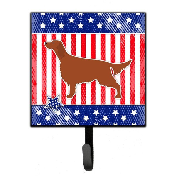 Carolines Treasures IUSA Patriotic rish Setter Leash or Key Holder - BB3293SH4