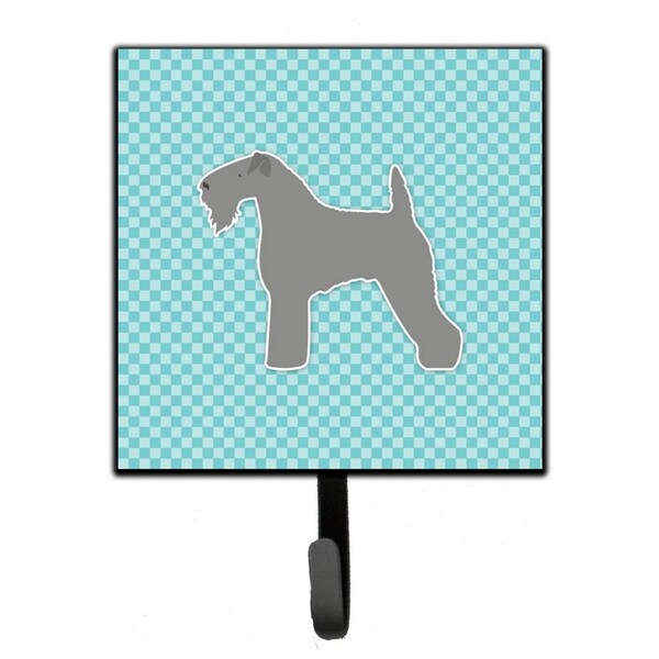 Micasa Kerry Blue Terrier Checkerboard Blue Leash or Key Holder - MI224839