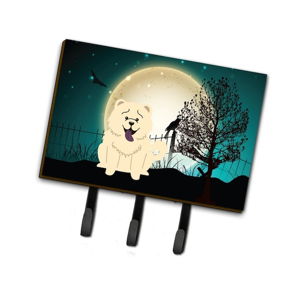 Jensendistributionservices Halloween Scary Chow Chow White Leash or Key Holder - MI1704473