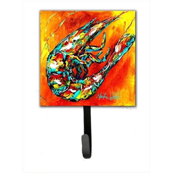 Jensendistributionservices 4.25 W x 7 H in. Shrimp Warming Up Leash Or Key Holder - MI2087171