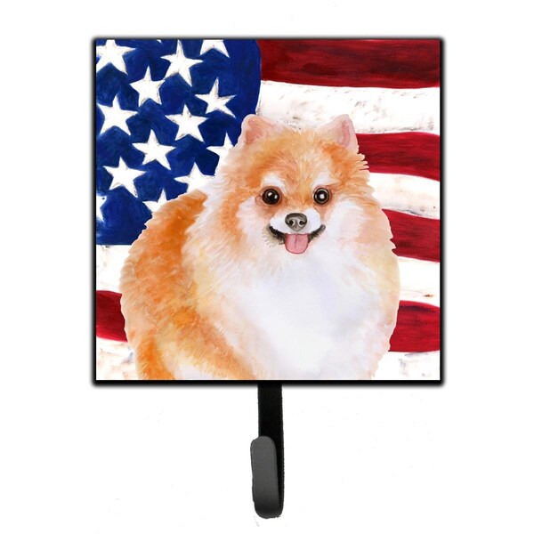 Carolines Treasures Pomeranian No 2 Patriotic Leash or Key Holder - BB9716SH4