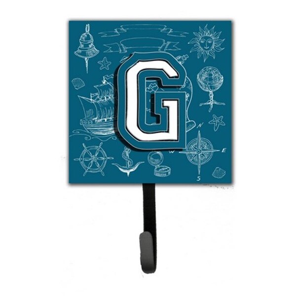 Jensendistributionservices Letter G Sea Doodles Initial Alphabet Leash & Key Holder - MI1658922