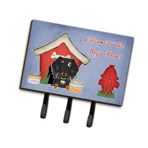 Carolines Treasures Dog House Collection Wire Haired Dachshund Dapple Leash or Key Holder - BB2882TH68