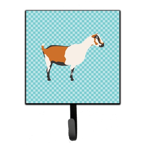 Carolines Treasures Alpine Goat Blue Check Leash or Key Holder - BB8054SH4