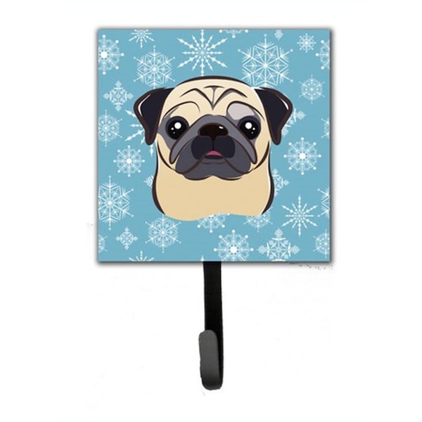 Jensendistributionservices Snowflake Fawn Pug Leash & Key Holder - MI1721039