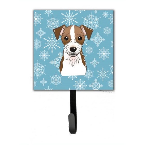 Jensendistributionservices Snowflake Jack Russell Terrier Leash & Key Holder - MI1659516