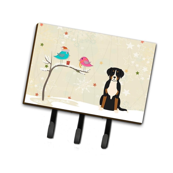Jensendistributionservices Christmas Presents Between Friends Greater Swiss Mountain Dog Leash or Key Holder - MI1705015