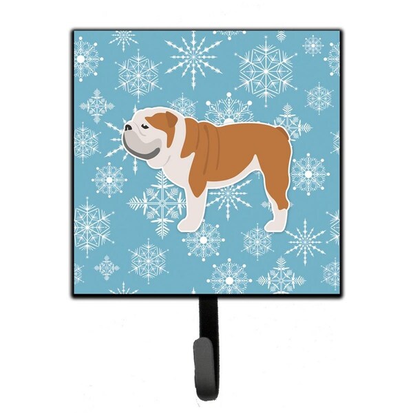 Micasa Winter Snowflake English Bulldog Leash or Key Holder - MI227559