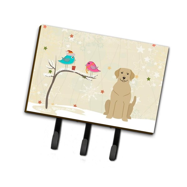 Jensendistributionservices Christmas Presents Between Friends Yellow Labrador Leash or Key Holder - MI2100712