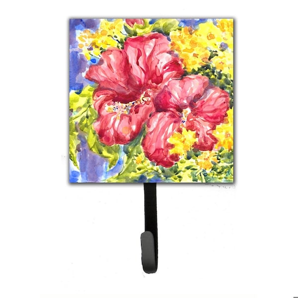 Carolines Treasures Hibiscus Flower Leash Holder Or Key Hook - 6056SH4