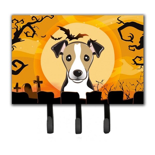 Jensendistributionservices Halloween Jack Russell Terrier Leash & Key Holder - MI1718289