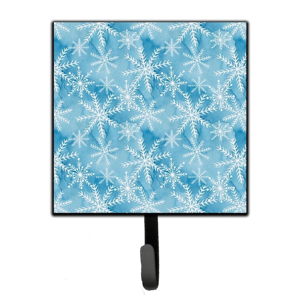 Carolines Treasures Watercolor Snowflake on Blue Leash or Key Holder, 4.25 x 1 x 7 in. - BB7553SH4