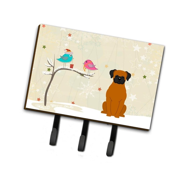 Jensendistributionservices Christmas Presents Between Friends Fawn Boxer Leash or Key Holder - MI2087064