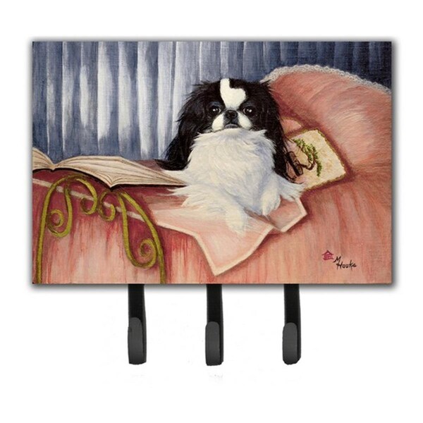 Jensendistributionservices Japanese Chin Reading In Bed Leash & Key Holder - MI2103659