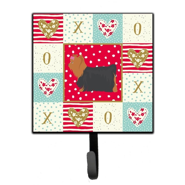 Carolines Treasures 4.25 x 1 x 7 in. Yorkshire Terrier No.1 Love Leash or Key Holder - CK5900SH4