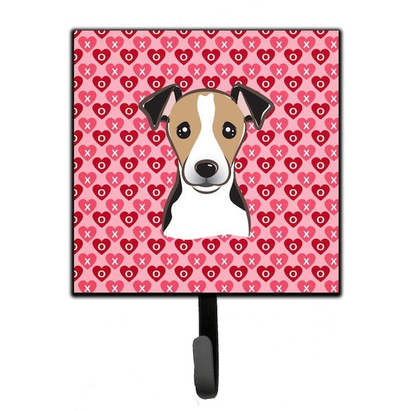 Carolines Treasures Jack Russell Terrier Hearts Leash or Key Holder - BB5331SH4