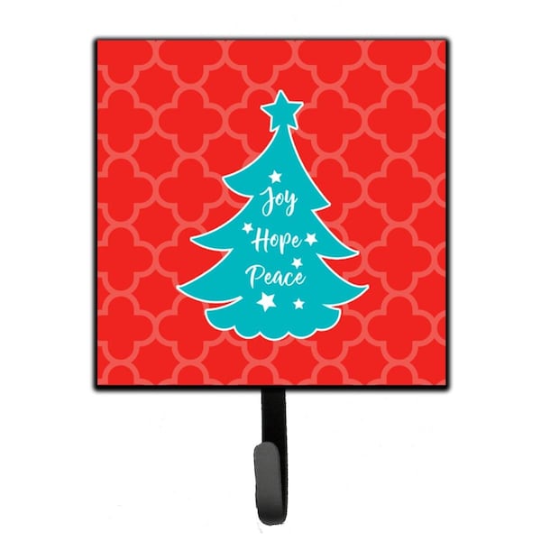 Carolines Treasures Christmas Tree Red Teal Leash or Key Holder - BB6969SH4