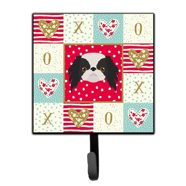 Carolines Treasures 4.25 x 1 x 7 in. Japanese Chin Love Leash or Key Holder - CK5209SH4