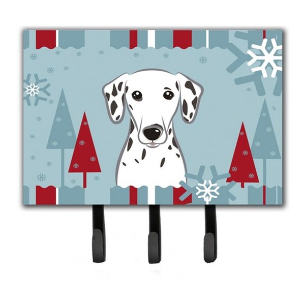 Jensendistributionservices Winter Holiday Dalmatian Leash & Key Holder - MI1659517