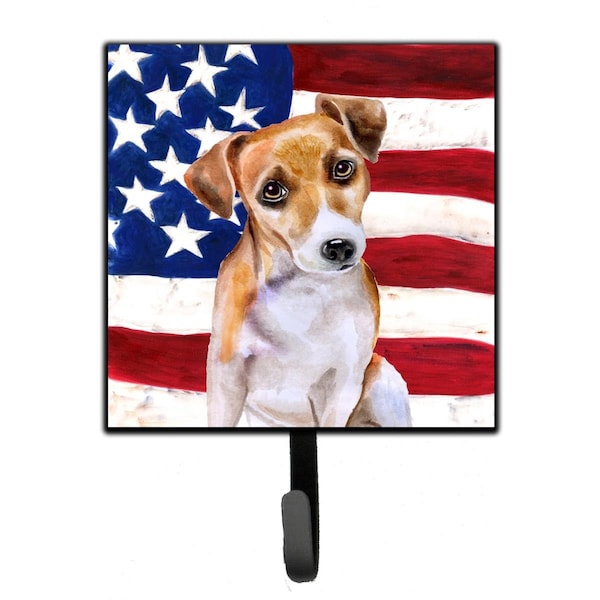 Carolines Treasures Jack Russell Terrier No 2 Patriotic Leash or Key Holder - BB9713SH4
