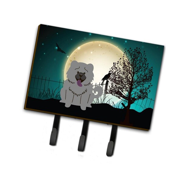 Jensendistributionservices Halloween Scary Chow Chow Blue Leash or Key Holder - MI1705004
