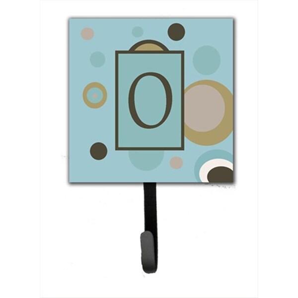 Jensendistributionservices Letter O Initial Monogram - Blue Dots Leash Holder Or Key Hook - MI1717298