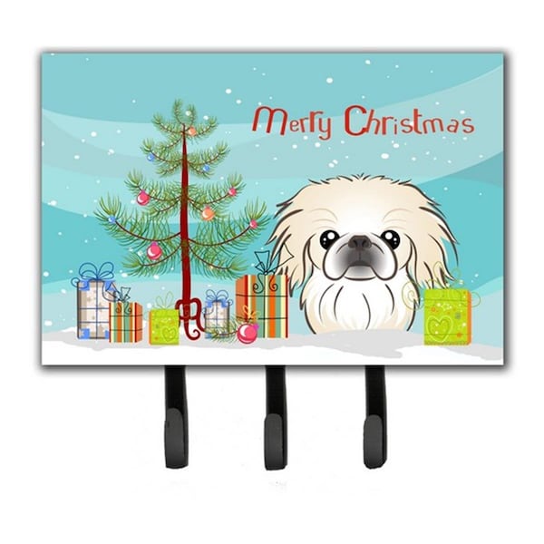 Jensendistributionservices Christmas Tree & Pekingese Leash or Key Holder - MI1718573