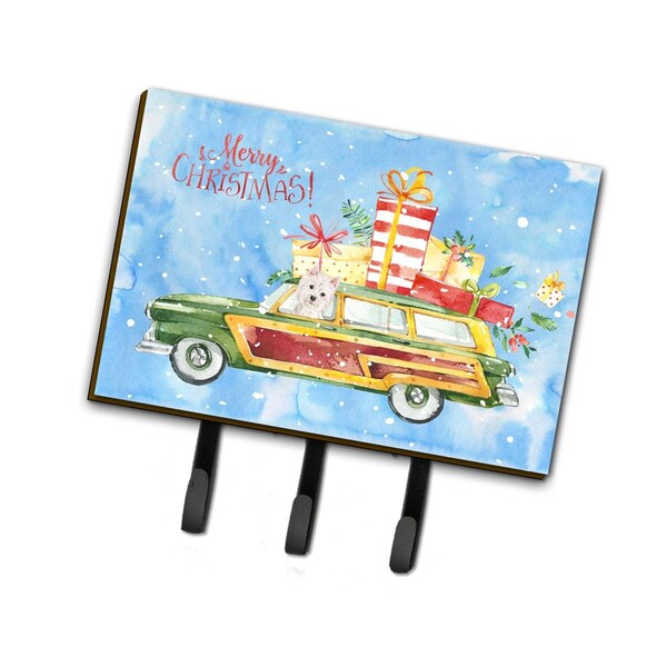 Carolines Treasures Merry Christmas Westie Leash or Key Holder - CK2441TH68
