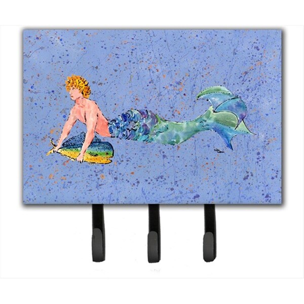 Carolines Treasures 6 x 9 In. Merman Leash or Key Holder - 8347TH68