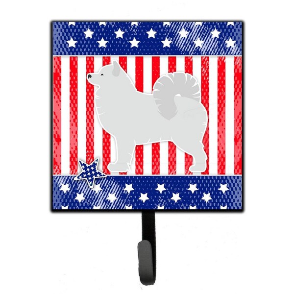 Jensendistributionservices USA Patriotic Samoyed Leash or Key Holder - MI1654806