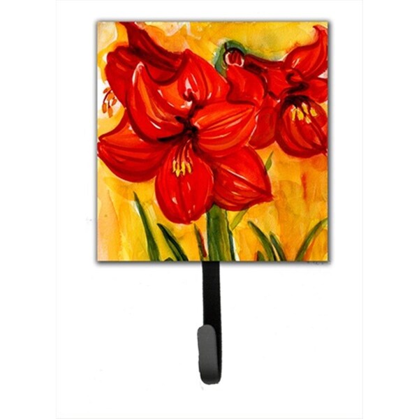 Carolines Treasures Amaryllis Flower Leash Holder Or Key Hook - 6067SH4