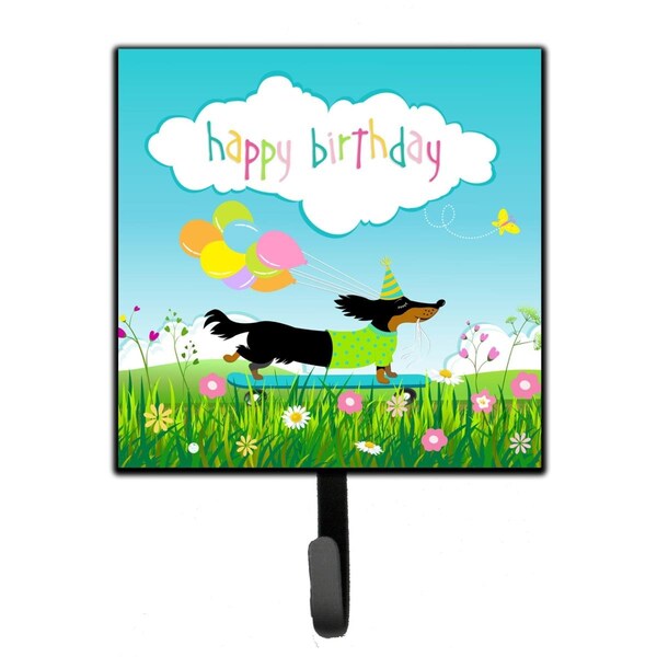 Jensendistributionservices Happy Birthday Dachshund Leash or Key Holder - MI1714367