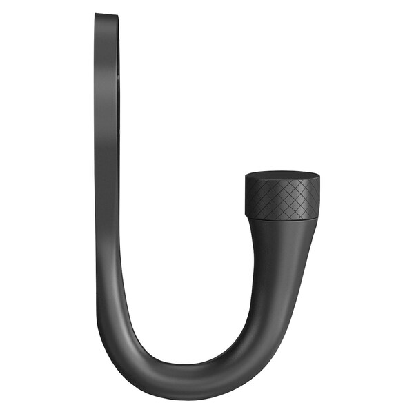 National Hardware National Hardware Powell Medium Matte Black Aluminum 2-5/8 in. L Knurled Hook 15 lb 1 pk - N337-909