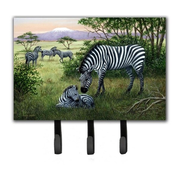 Micasa Zebras in the Field with Baby Leash or Key Holder - MI720213