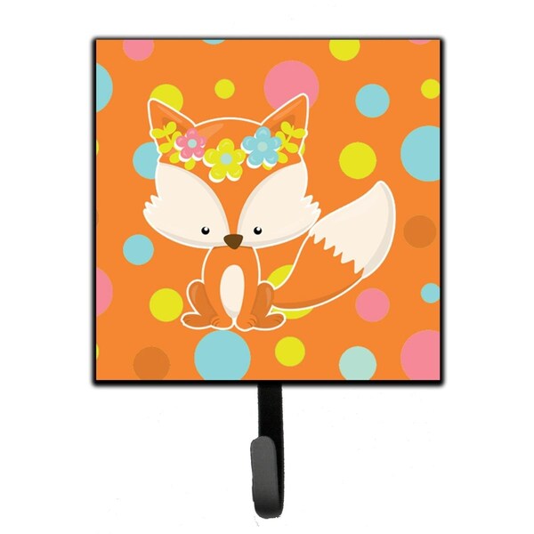 Jensendistributionservices Baby Fox Flowerchild Polkadots Leash or Key Holder - MI1715382