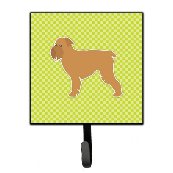 Micasa Brussels Griffon Checkerboard Green Leash or Key Holder - MI626937