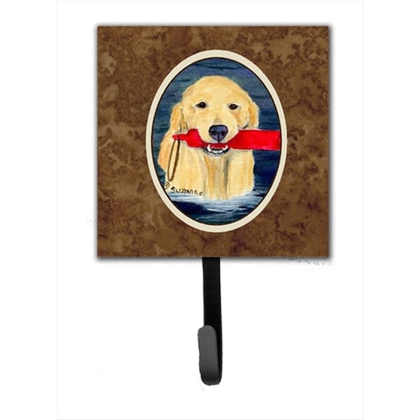 Jensendistributionservices 4.25 x 6 in. Golden Retriever Leash Or Key Hook - MI1655875