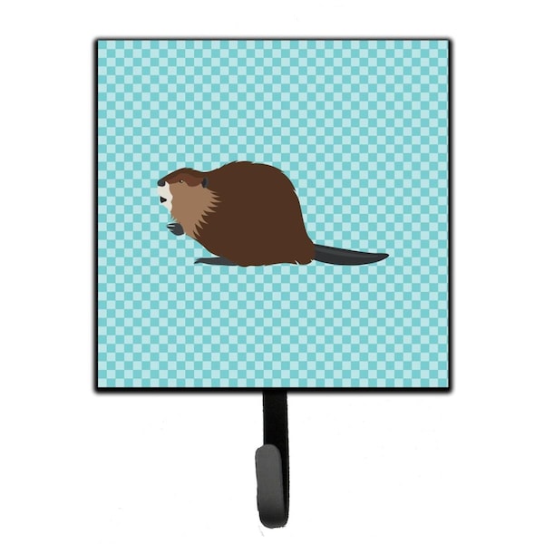 Carolines Treasures Eurasian Beaver Blue Check Leash or Key Holder - BB8047SH4