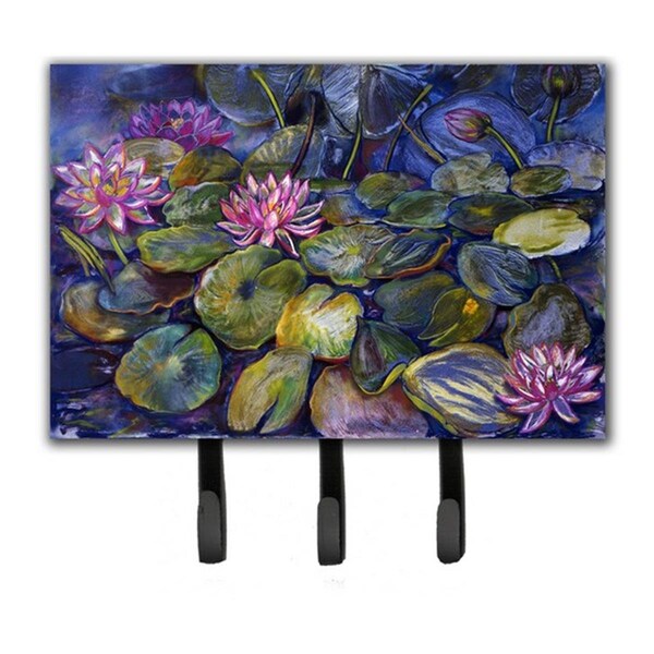 Jensendistributionservices Waterlilies by Neil Drury Leash or Key Holder - MI1719519
