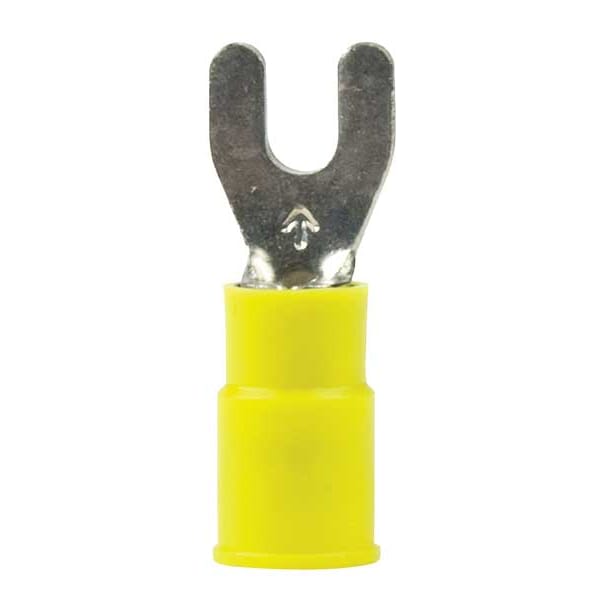 Terminal de horquilla de nylon de 3M para cable de 12-10 AWG en tornillo #6, paquete de 50 unidades - MNG10-6FX